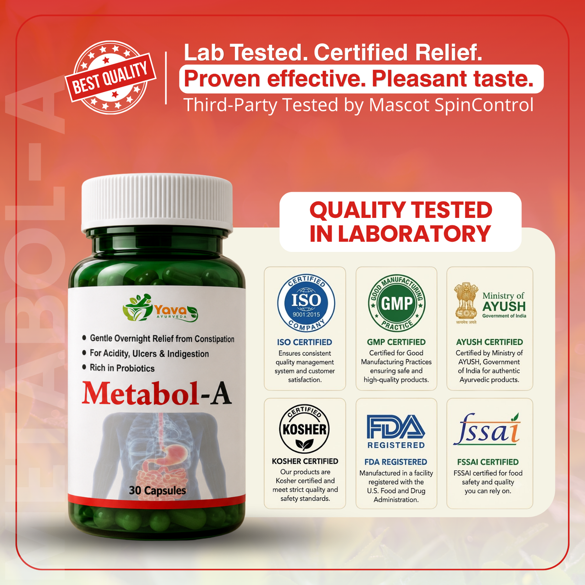 Metabol-A- Supports digestive regularity and gut comfort