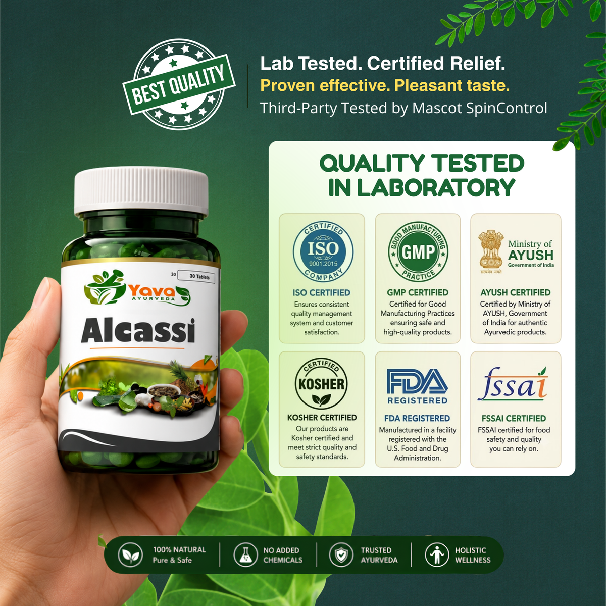 Alcassi - Supports relaxation and restful sleep routines
