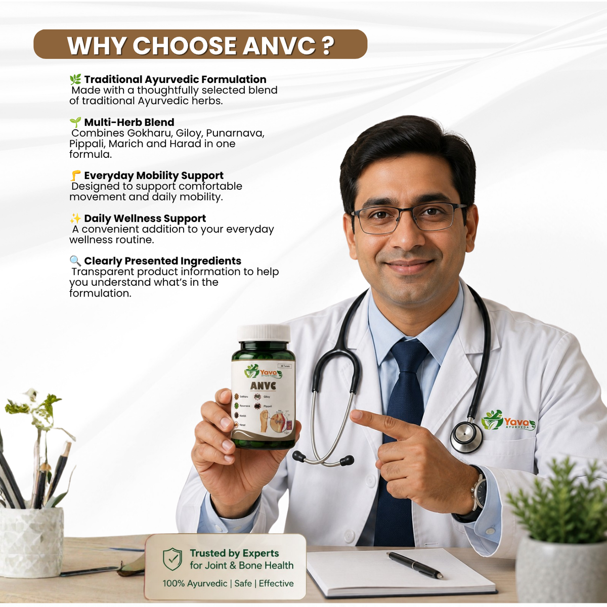 ANVC- Comfortable Movement, Joint Mobility, and Everyday Vitality.