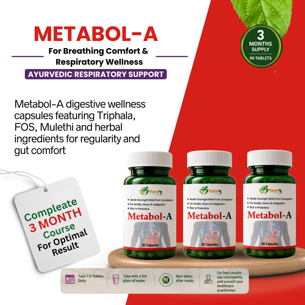 Metabol-A- Supports digestive regularity and gut comfort