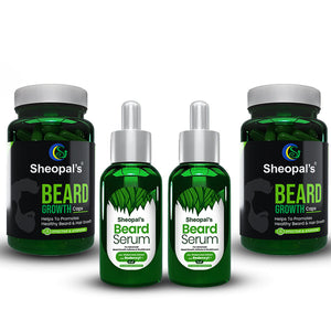 Beard Growth Serum and Capsule for Strong & Healthy Beard Growth