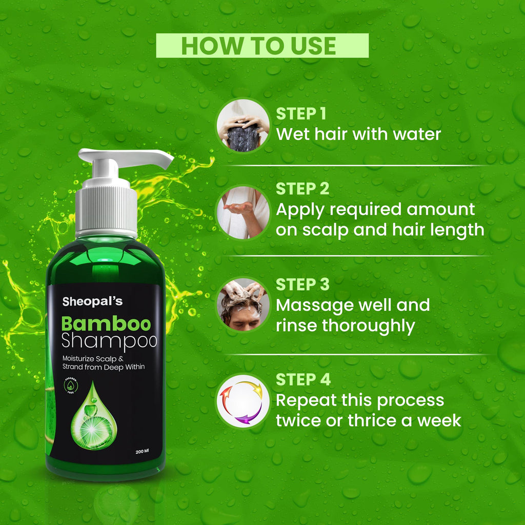 Bamboo Shampoo | Moisturize scalp, Enhance Hair Growth, Help Lower Hair Fall