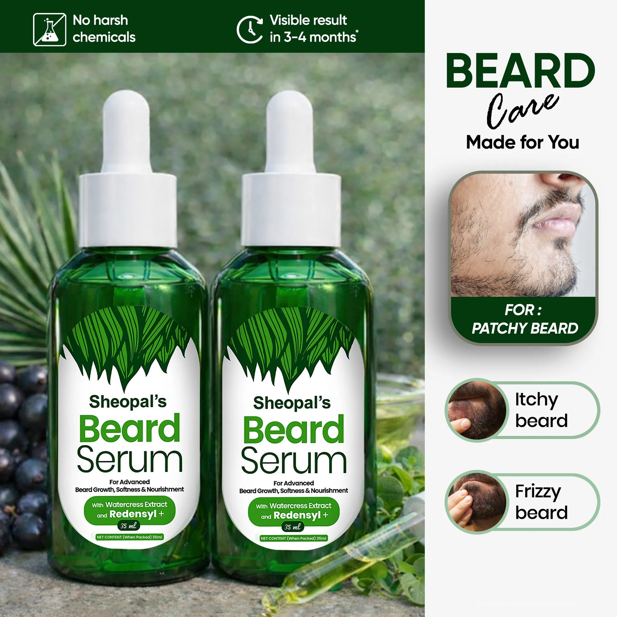 Beard Serum With Redensyl For Beard Growth