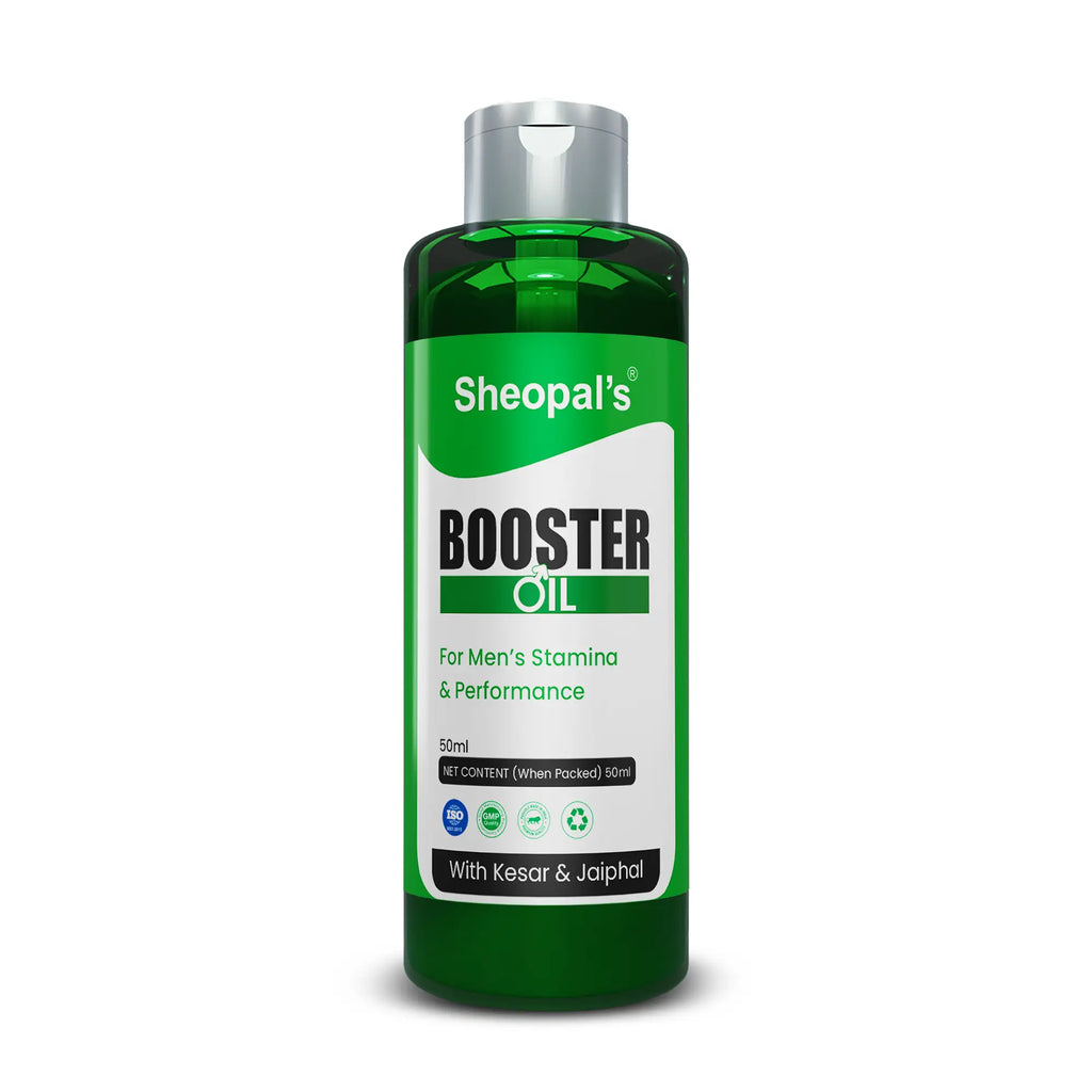 Sheopal’s Booster Oil for Men – Massage Oil for Energy, Performance & Vitality